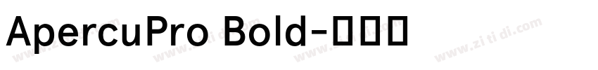 ApercuPro Bold字体转换